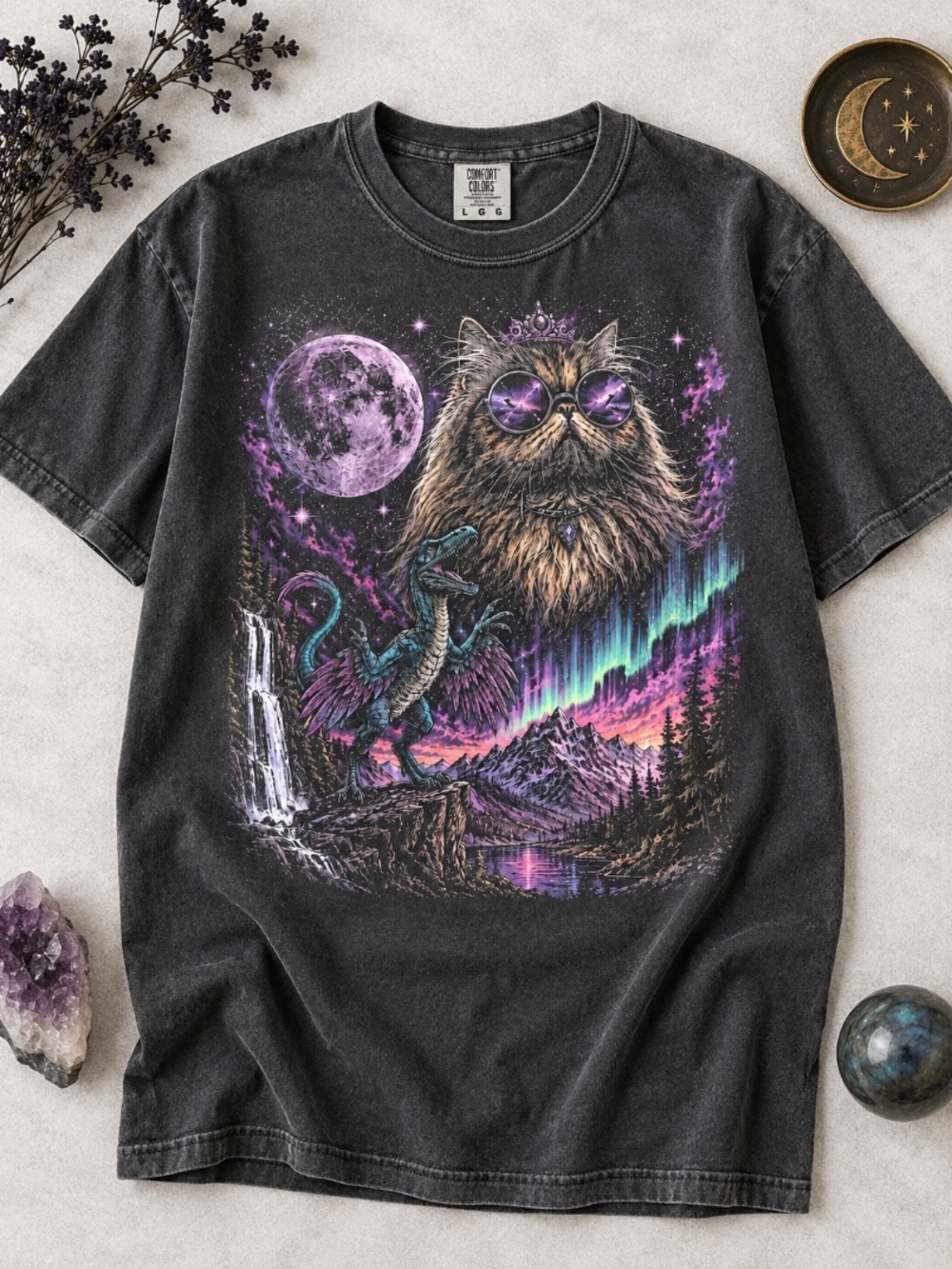 Dungeon Crawler Carl Princess Donut and Mongo Comfort Colors Shirt - Picture 2 of 8